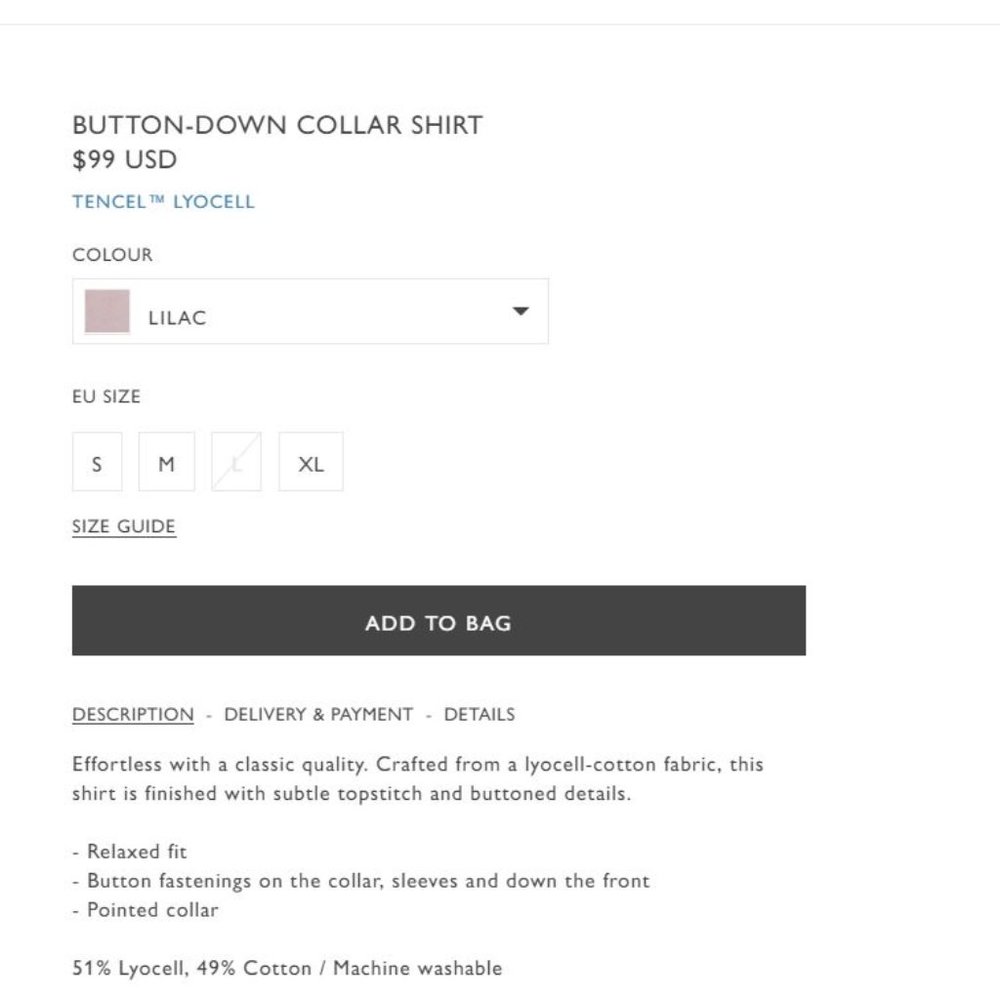 COS - DUSTY PINK SHIRT - Picture 8 of 11